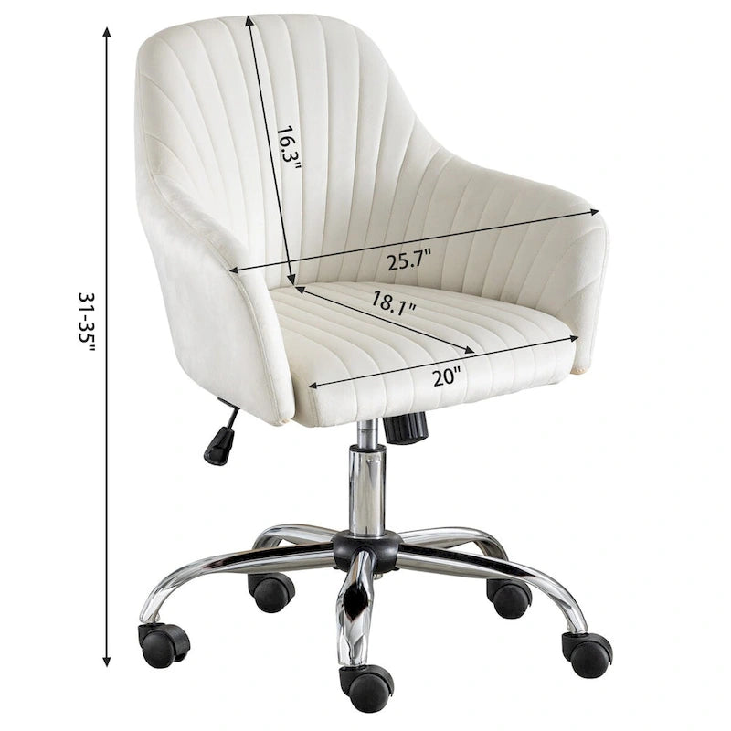 Chaise de bureau de loisirs moderne GEITIN avec hauteur réglable