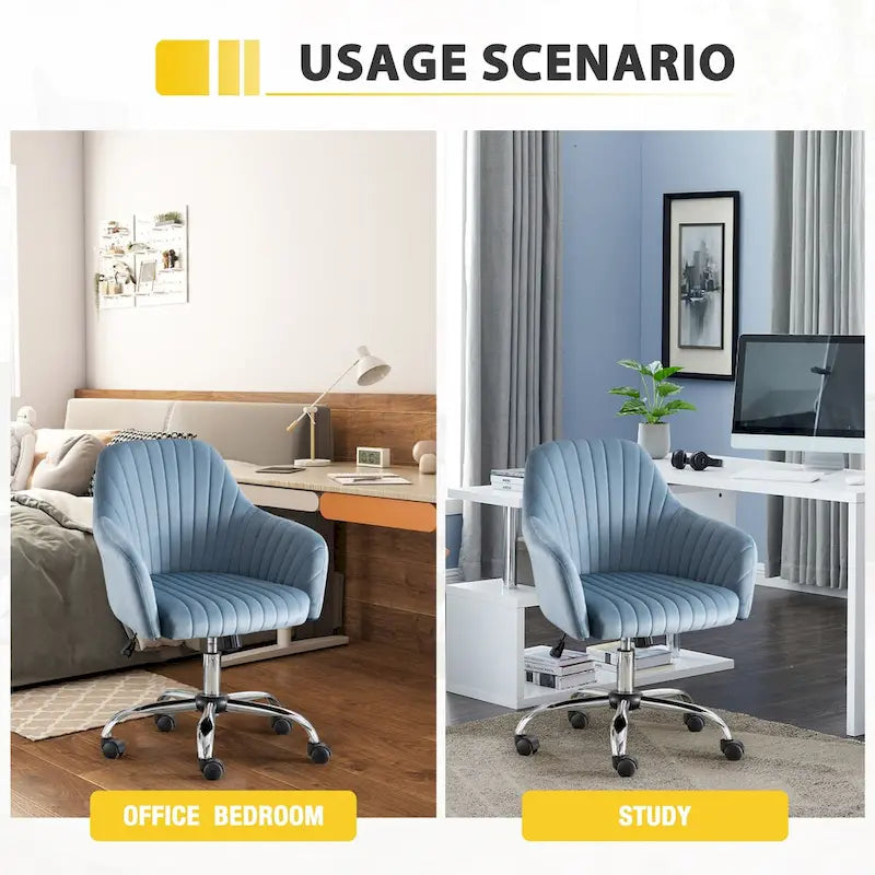 Chaise de bureau de loisirs moderne GEITIN avec hauteur réglable