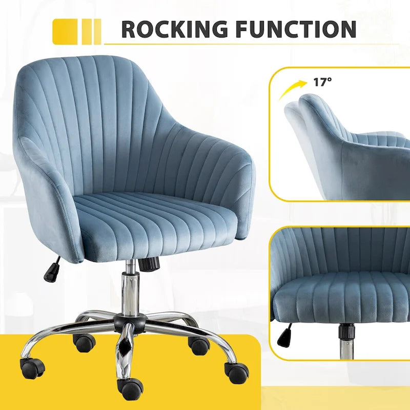 Chaise de bureau de loisirs moderne GEITIN avec hauteur réglable