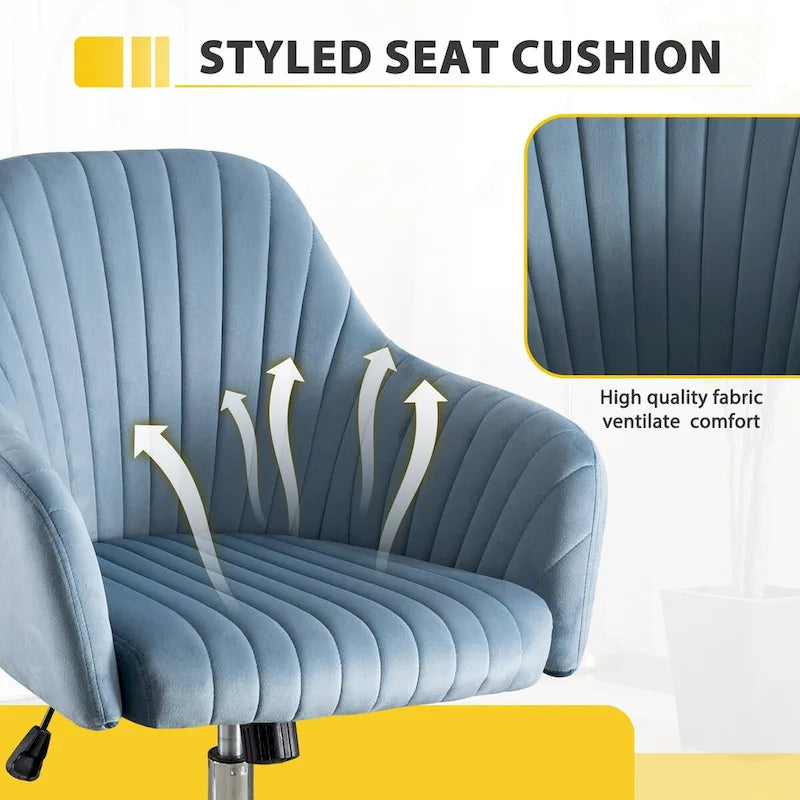 Chaise de bureau de loisirs moderne GEITIN avec hauteur réglable