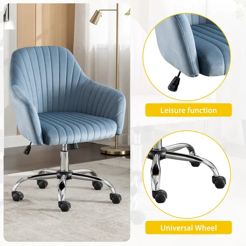 Chaise de bureau de loisirs moderne GEITIN avec hauteur réglable