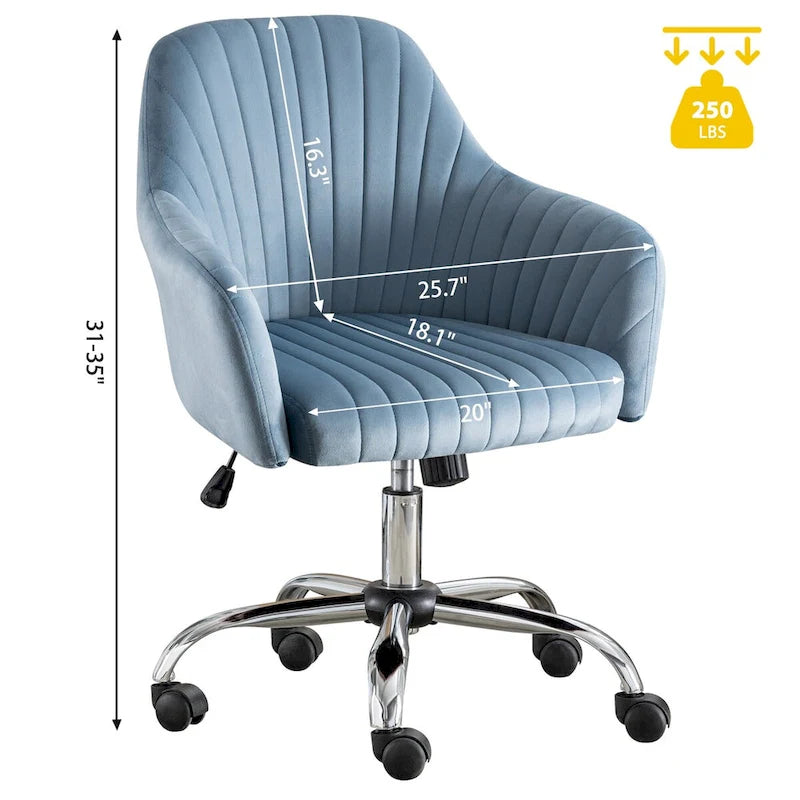 Chaise de bureau de loisirs moderne GEITIN avec hauteur réglable