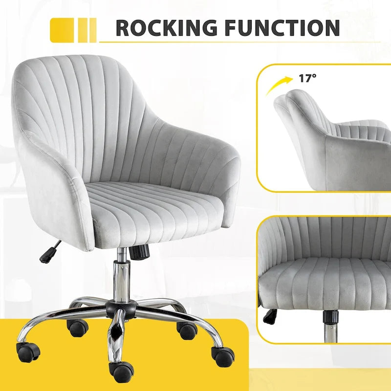 Chaise de bureau de loisirs moderne GEITIN avec hauteur réglable
