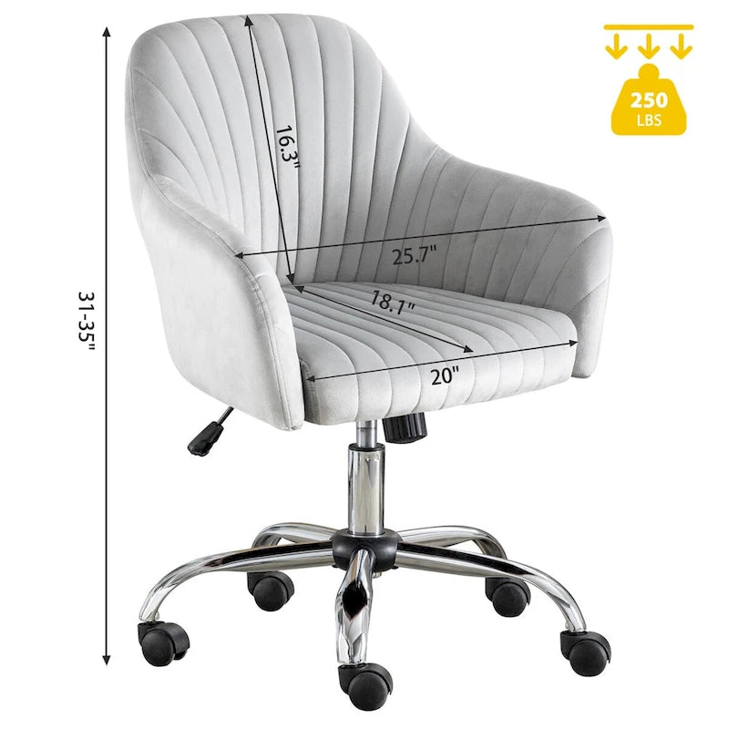 Chaise de bureau de loisirs moderne GEITIN avec hauteur réglable