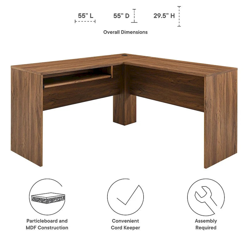 Bureau d'angle en bois Venture