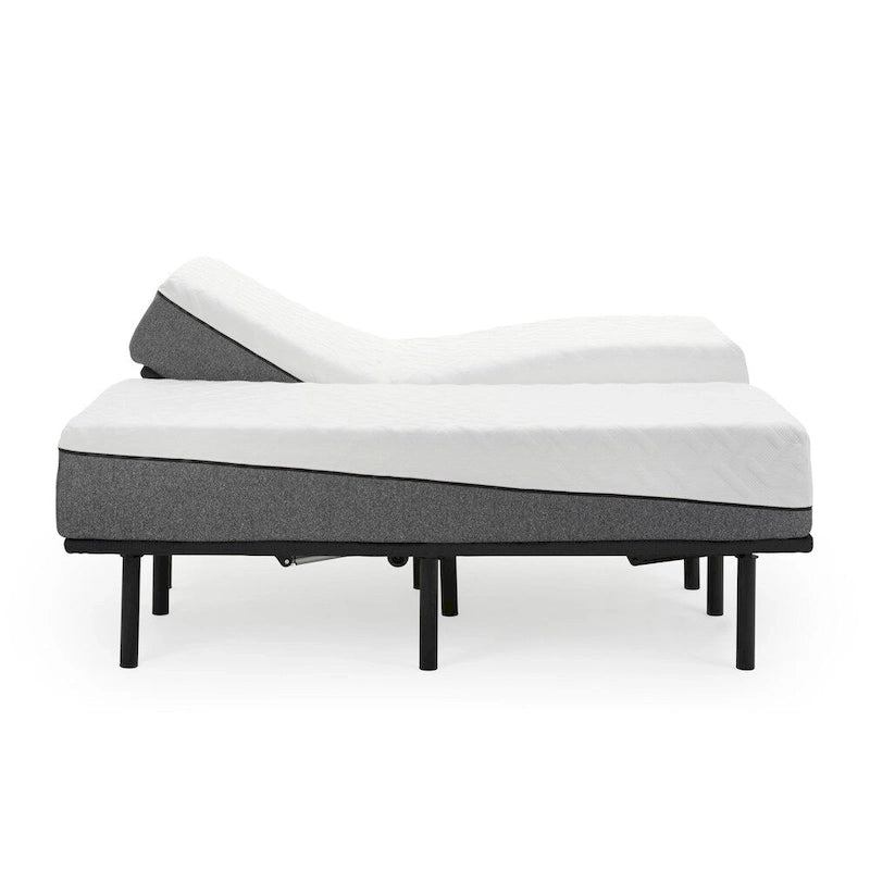 Ensemble matelas en mousse à mémoire de forme 12 pouces Sleep Zone Pacifica et base réglable