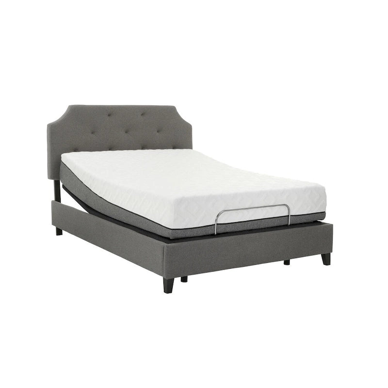 Ensemble matelas en mousse à mémoire de forme 12 pouces Sleep Zone Pacifica et base réglable
