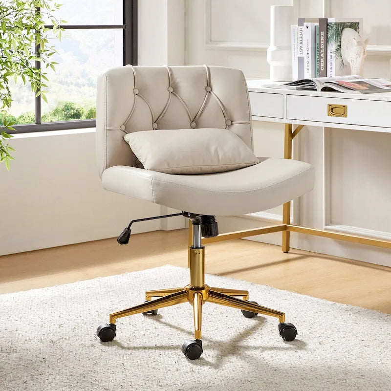Chaise de bureau pivotante et inclinable Charlie Modern avec coussin par HULALA HOME