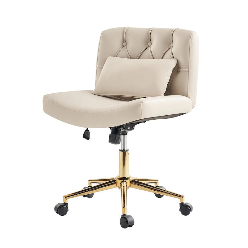 Chaise de bureau pivotante et inclinable Charlie Modern avec coussin par HULALA HOME