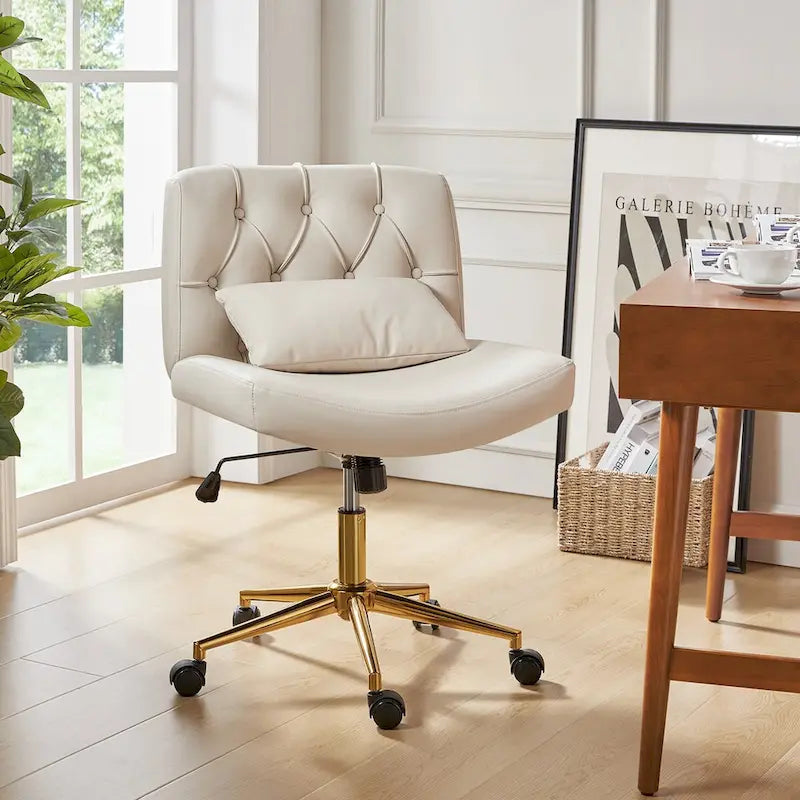 Chaise de bureau pivotante et inclinable Charlie Modern avec coussin par HULALA HOME