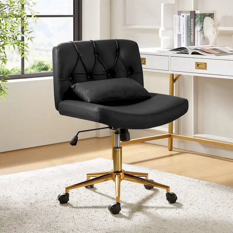 Chaise de bureau pivotante et inclinable Charlie Modern avec coussin par HULALA HOME