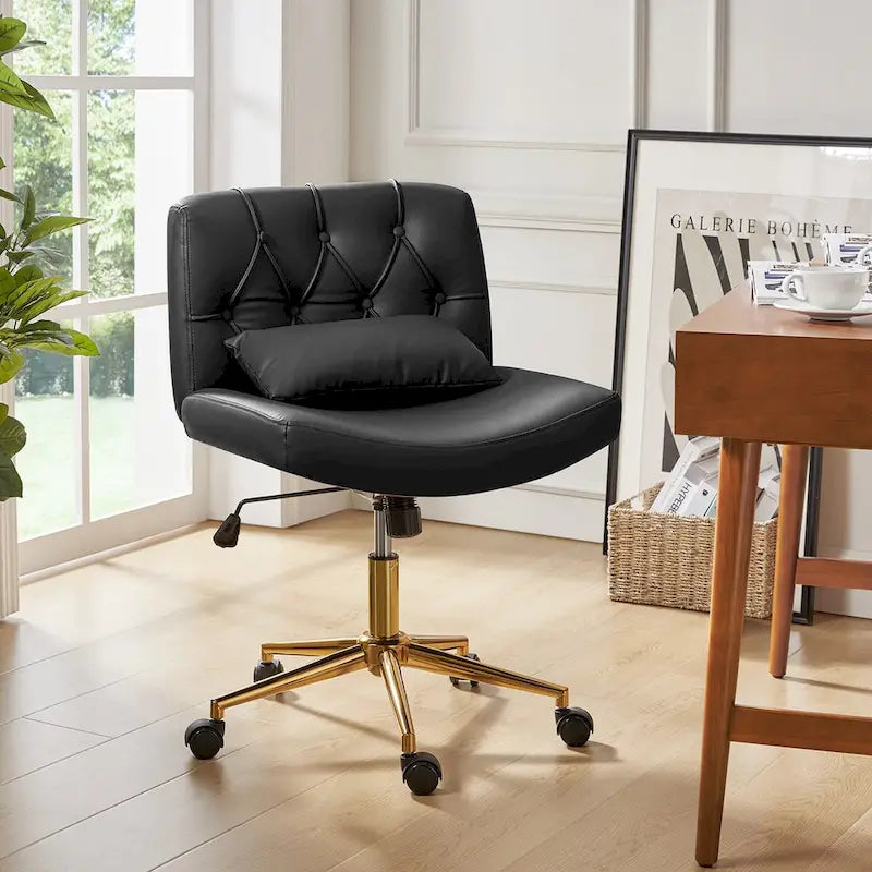 Chaise de bureau pivotante et inclinable Charlie Modern avec coussin par HULALA HOME