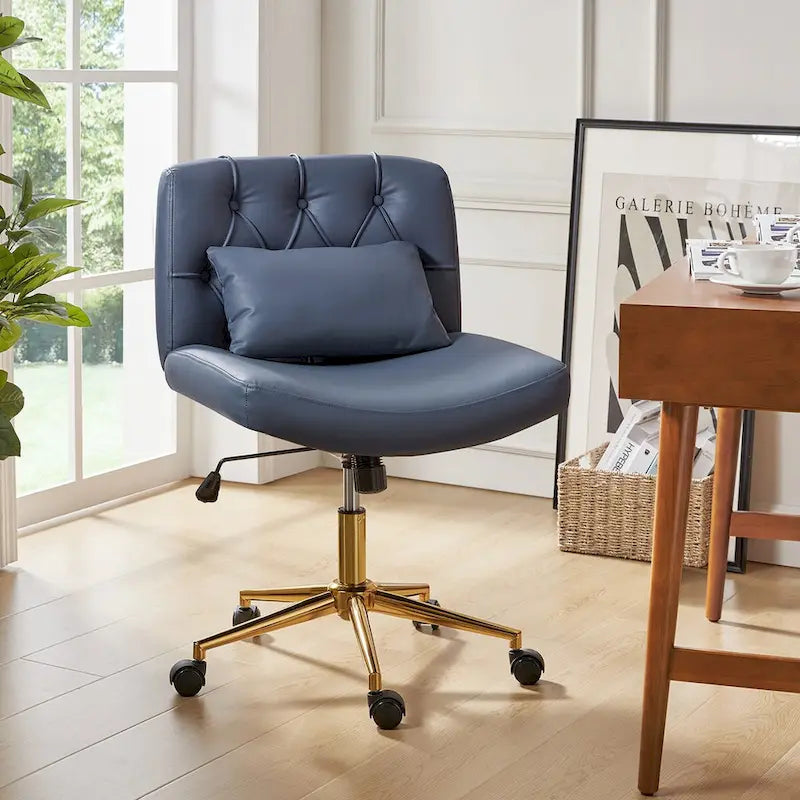 Chaise de bureau pivotante et inclinable Charlie Modern avec coussin par HULALA HOME