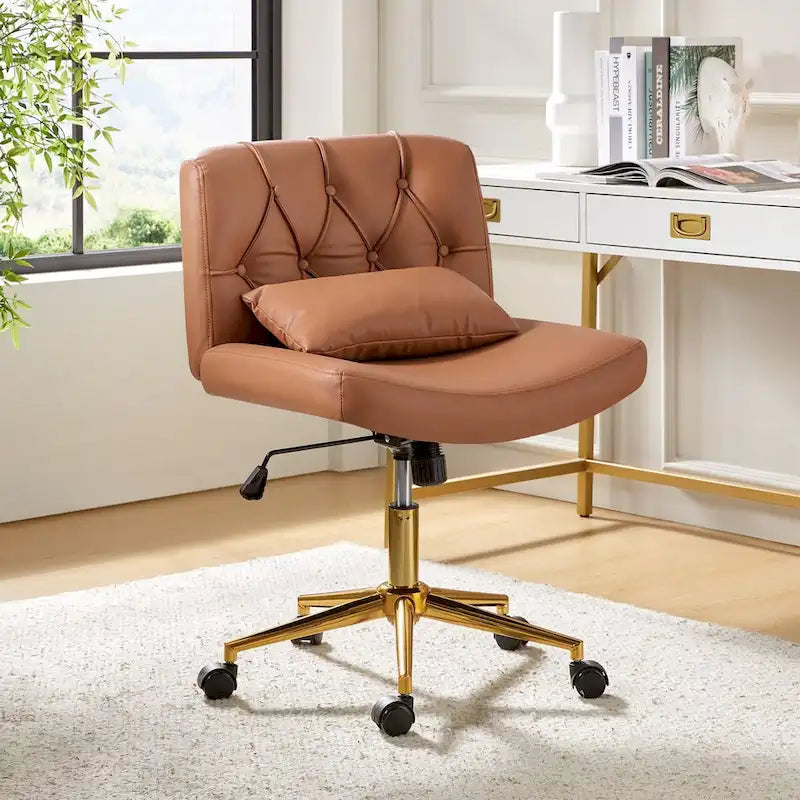 Chaise de bureau pivotante et inclinable Charlie Modern avec coussin par HULALA HOME