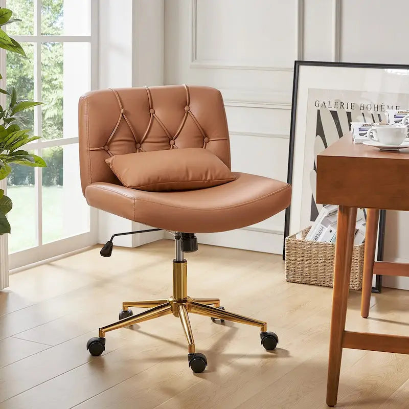 Chaise de bureau pivotante et inclinable Charlie Modern avec coussin par HULALA HOME