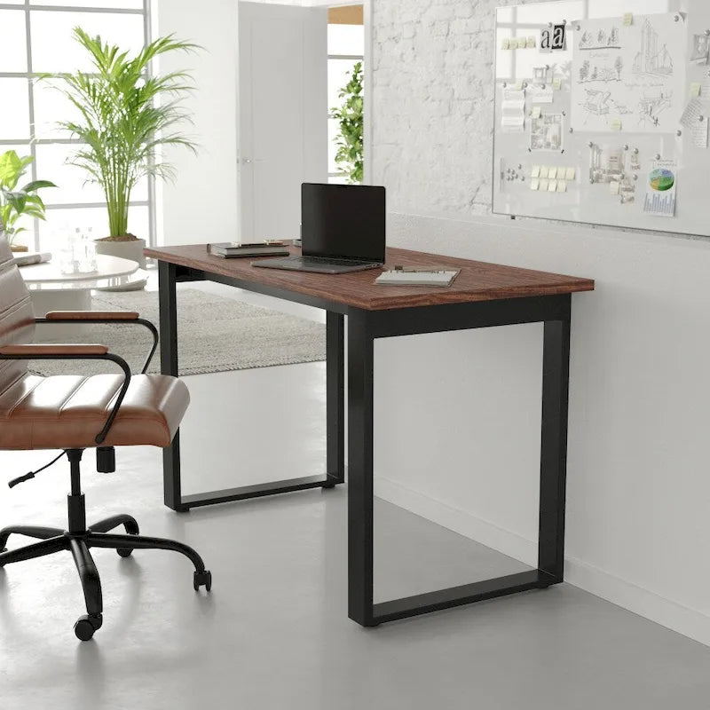 Table de conférence commerciale avec plateau stratifié et piètement en U