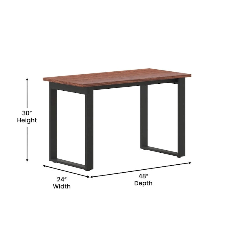 Table de conférence commerciale avec plateau stratifié et piètement en U