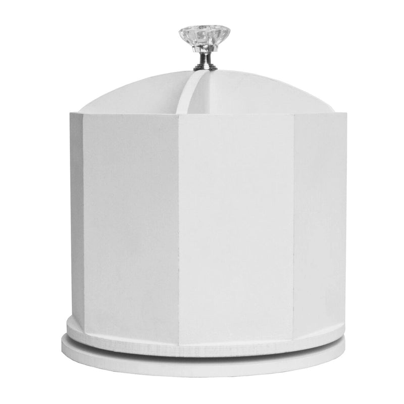 Organisateur de papeterie pivotant American Art Decor - Blanc