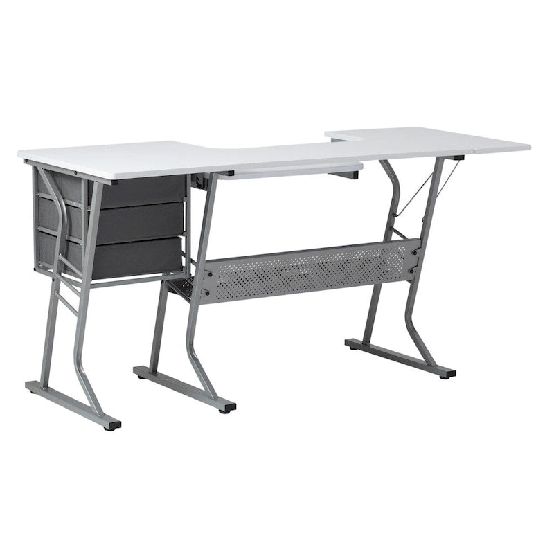 Table de couture Studio Designs Eclipse Ultra en bois gris et blanc