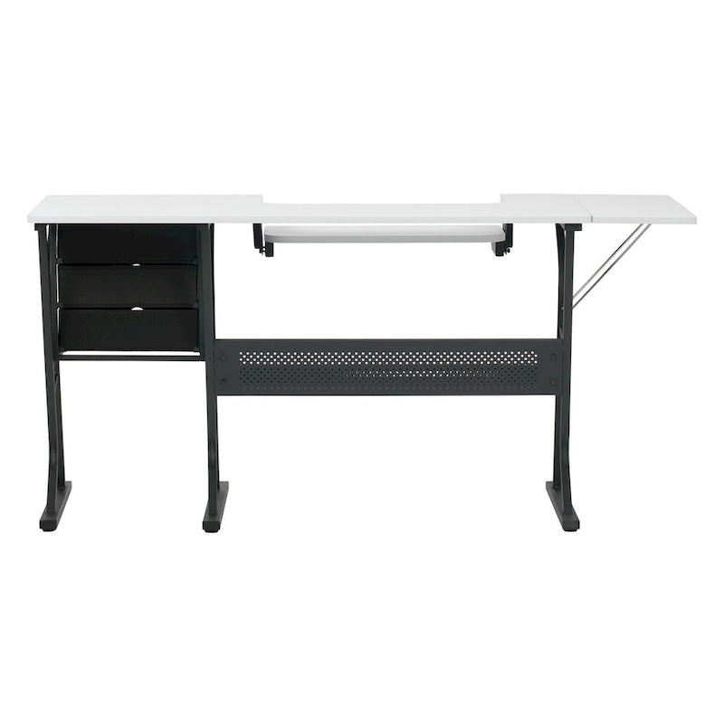 Table de couture Studio Designs Eclipse Ultra en bois gris et blanc