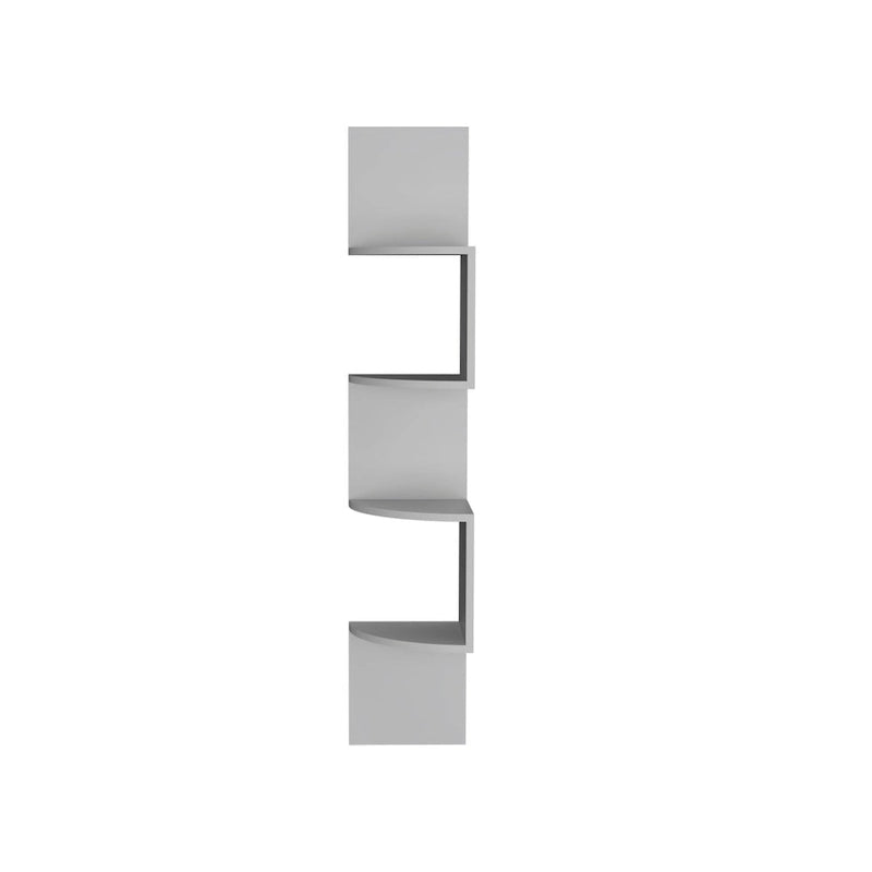 Étagère d'angle, design mural moderne avec étagères multiples