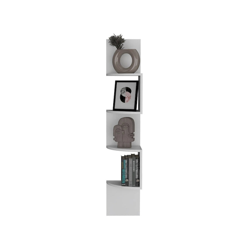 Étagère d'angle, design mural moderne avec étagères multiples