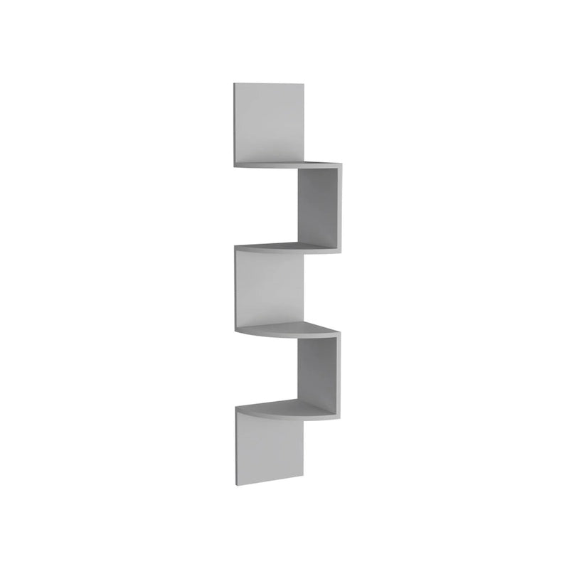 Étagère d'angle, design mural moderne avec étagères multiples