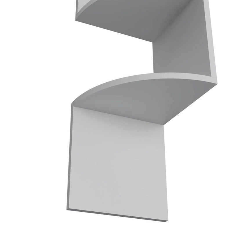 Étagère d'angle, design mural moderne avec étagères multiples