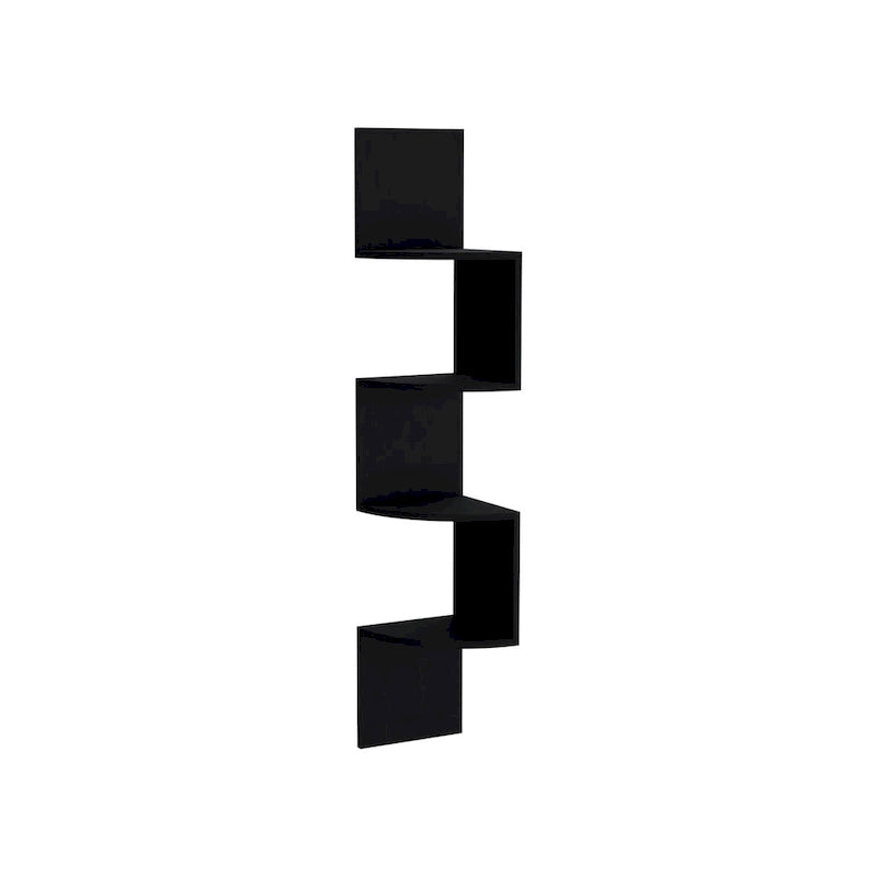 Étagère d'angle, design mural moderne avec étagères multiples