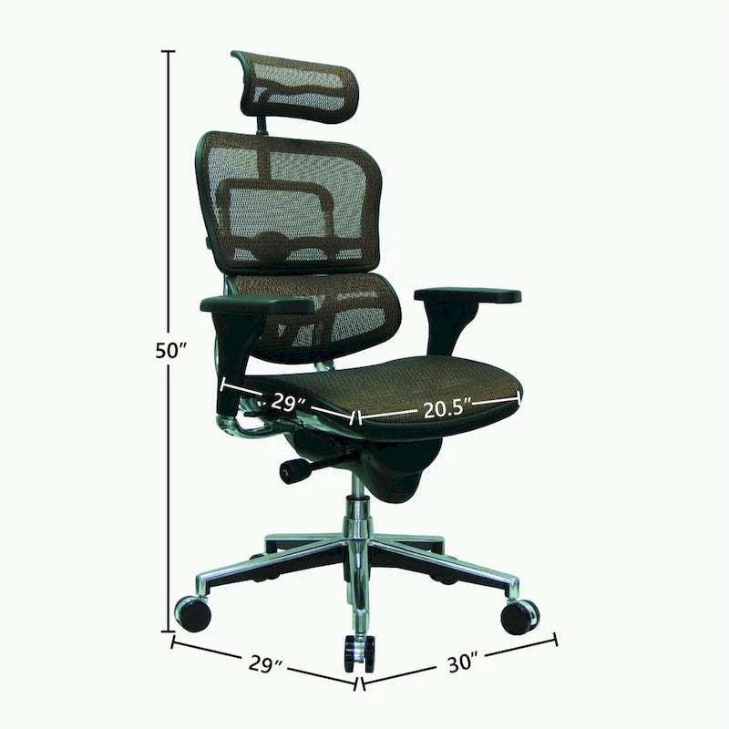 Fauteuil de bureau en maille Ergohuman de Eurotech Seating