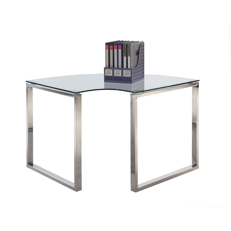 Ensemble de bureau d'ordinateur contemporain en L Somette (ensemble de 3)