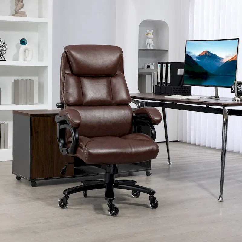 Chaise de bureau Vinsetto en cuir PU