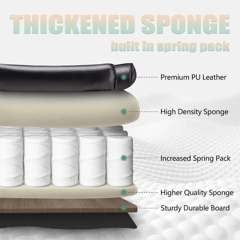 Fauteuil de bureau en cuir grande taille avec repose-pieds et dossier réglable pour personnes jusqu'à 180 kg
