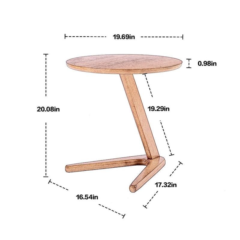 Ensemble de 2 Fauteuils d'Appoint avec Table d'appoint Fauteuil pour Salon Chambre Bureau - 78cm(H) * 64.5cm(L) * 71cm(P)