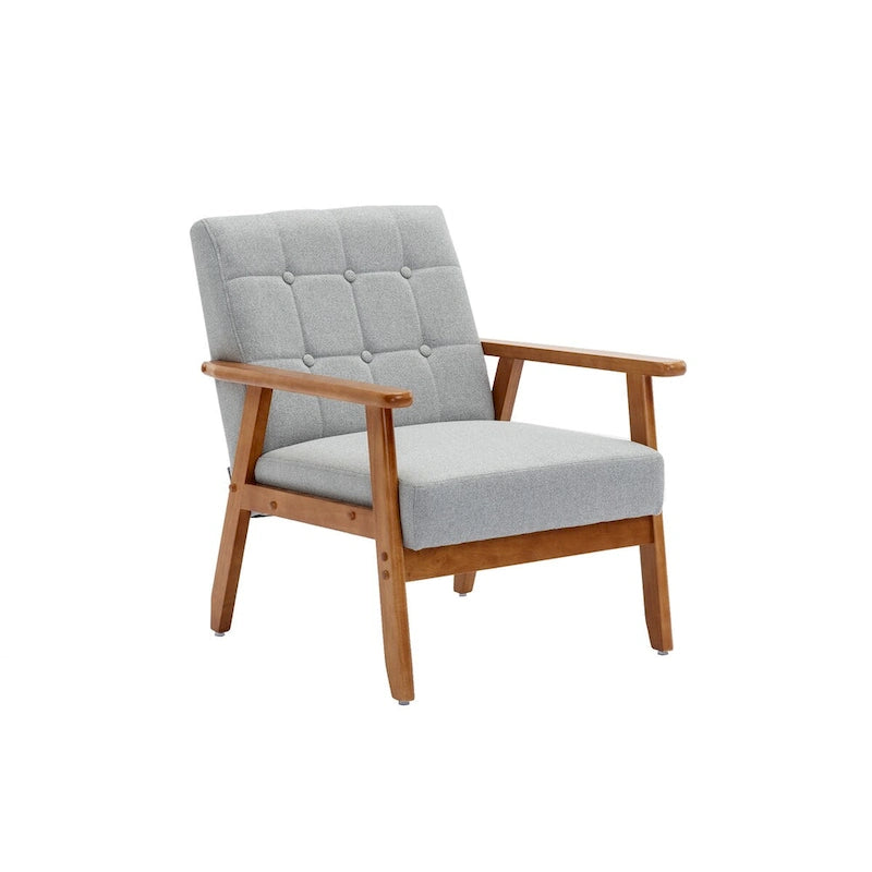 Ensemble de 2 Fauteuils d'Appoint avec Table d'appoint Fauteuil pour Salon Chambre Bureau - 78cm(H) * 64.5cm(L) * 71cm(P)
