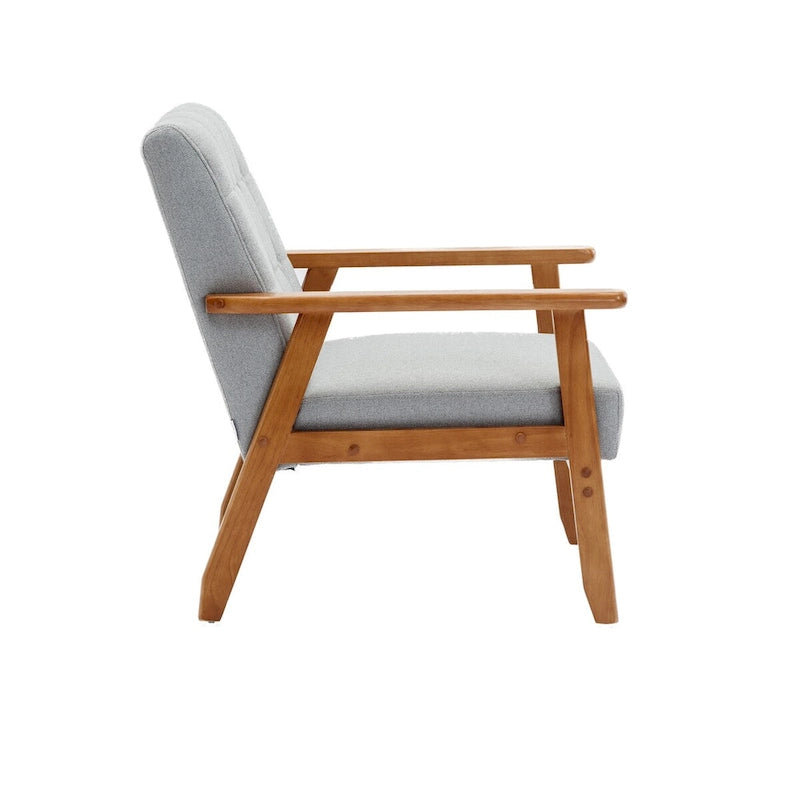 Ensemble de 2 Fauteuils d'Appoint avec Table d'appoint Fauteuil pour Salon Chambre Bureau - 78cm(H) * 64.5cm(L) * 71cm(P)