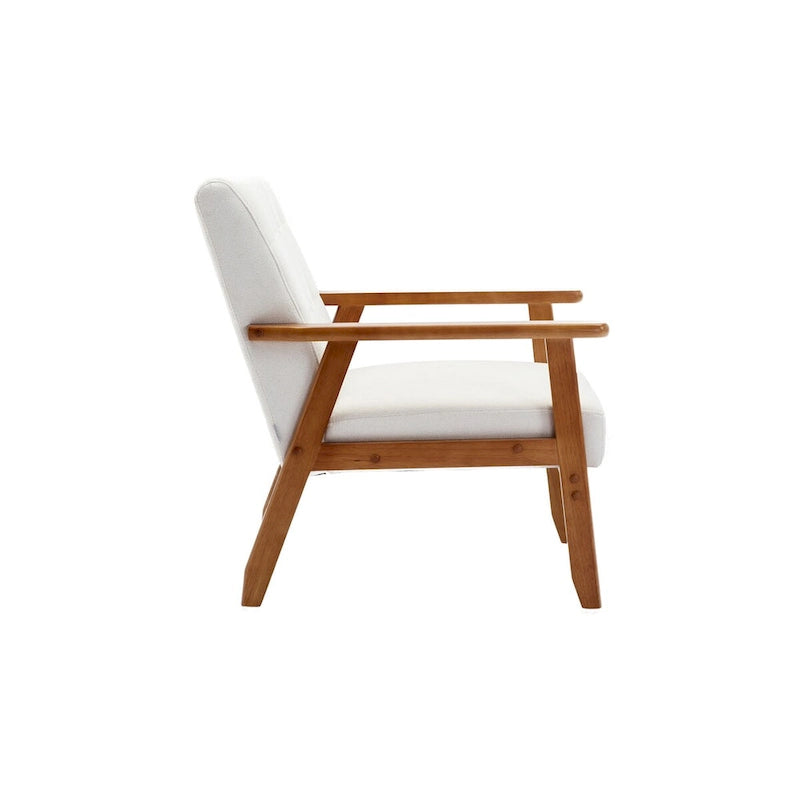 Ensemble de 2 Fauteuils d'Appoint avec Table d'appoint Fauteuil pour Salon Chambre Bureau - 78cm(H) * 64.5cm(L) * 71cm(P)