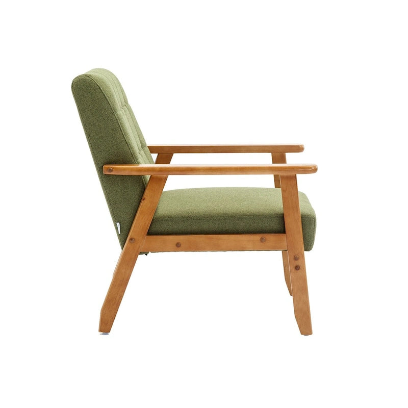 Ensemble de 2 Fauteuils d'Appoint avec Table d'appoint Fauteuil pour Salon Chambre Bureau - 78cm(H) * 64.5cm(L) * 71cm(P)