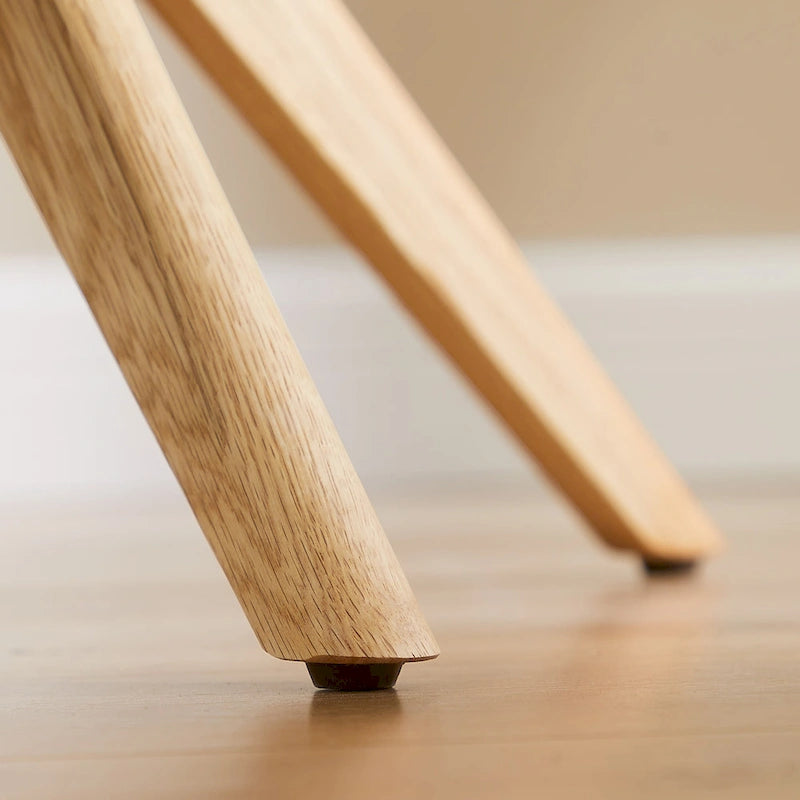 Chaise de bureau pivotante Art Leon en bois et tissu