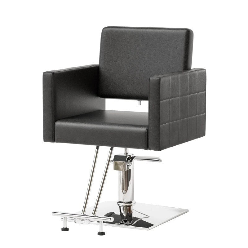 OmySalon Pédale en acier inoxydable recouverte de cuir PVC pour Chaise de coiffure, Équipement de salon de coiffure et de beauté - N/A