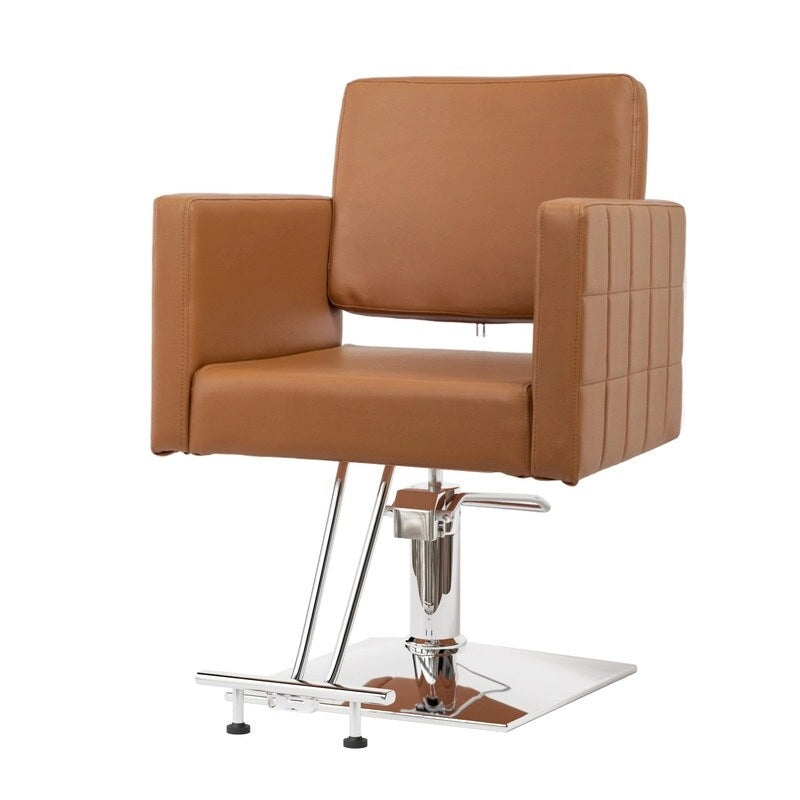 OmySalon Pédale en acier inoxydable recouverte de cuir PVC pour Chaise de coiffure, Équipement de salon de coiffure et de beauté - N/A