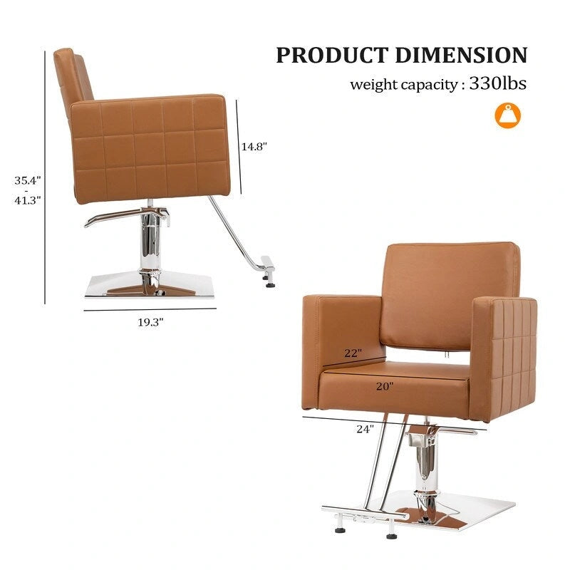 OmySalon Pédale en acier inoxydable recouverte de cuir PVC pour Chaise de coiffure, Équipement de salon de coiffure et de beauté - N/A