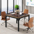 Petite table de conférence, table de réunion carrée pour bureau à domicile - 39,37 L x 39,37 l x 29,52 H