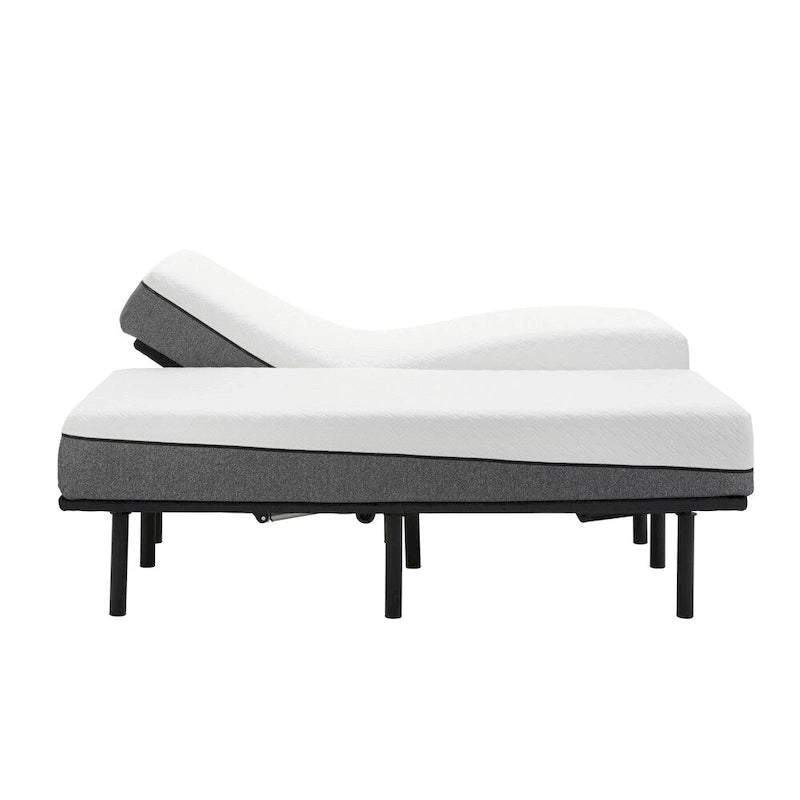 Ensemble matelas à mémoire de forme 10 pouces Sleep Zone Huntington et base réglable Z150