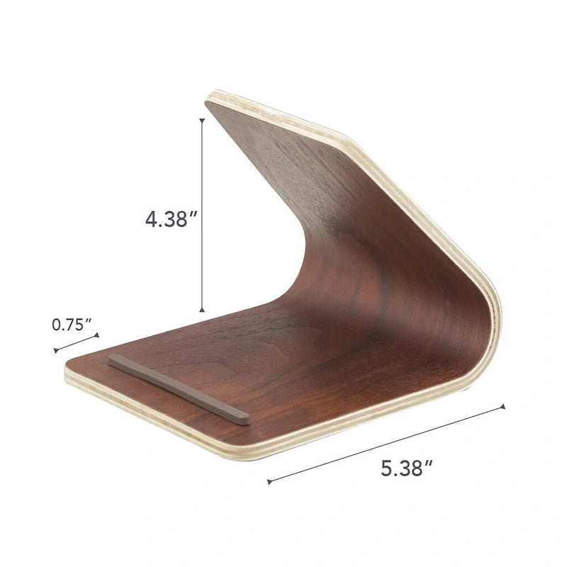 Support à tablette Yamazaki Home, Bois - L 14 x l 12 x H 11,5 cm