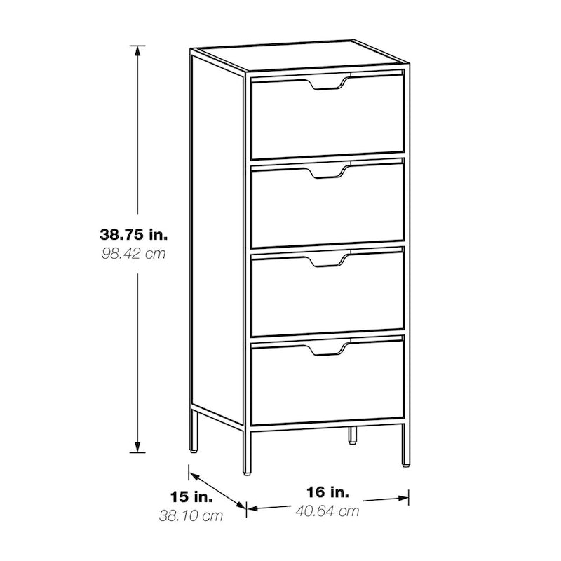 Meuble de rangement d'appoint 4 tiroirs Freeport