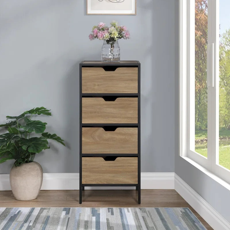 Meuble de rangement d'appoint 4 tiroirs Freeport