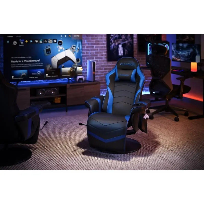 Fauteuil inclinable de jeu RESPAWN 900 - Fauteuil de jeu inclinable avec repose-pieds, Fauteuil inclinable de jeu