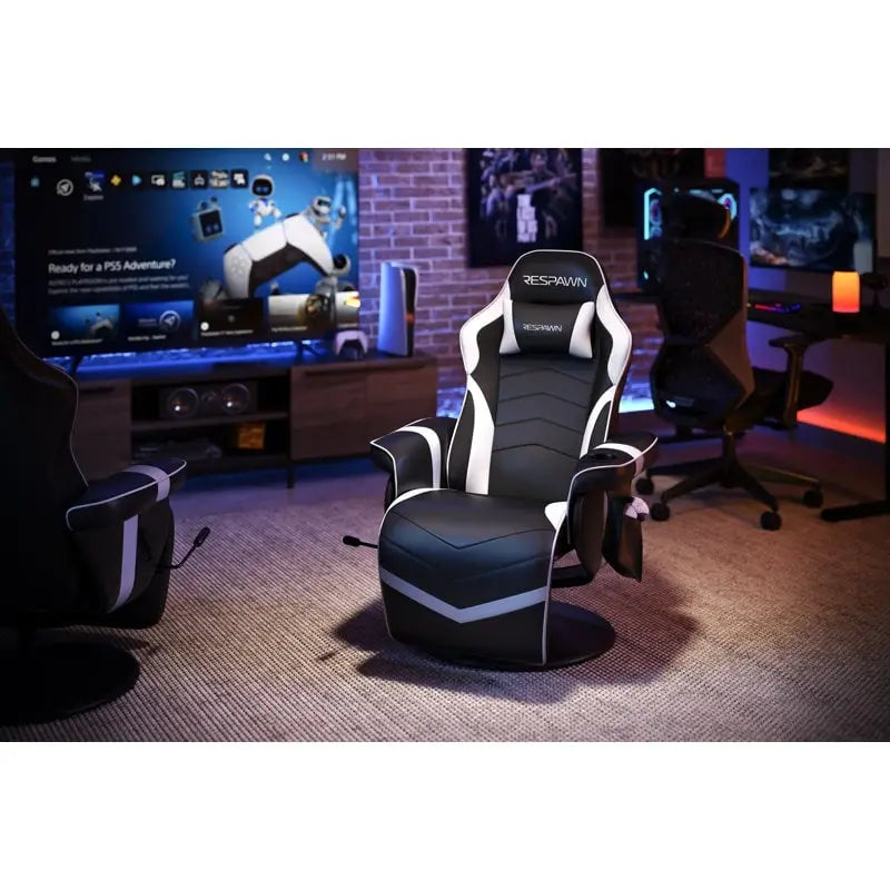 Fauteuil inclinable de jeu RESPAWN 900 - Fauteuil de jeu inclinable avec repose-pieds, Fauteuil inclinable de jeu