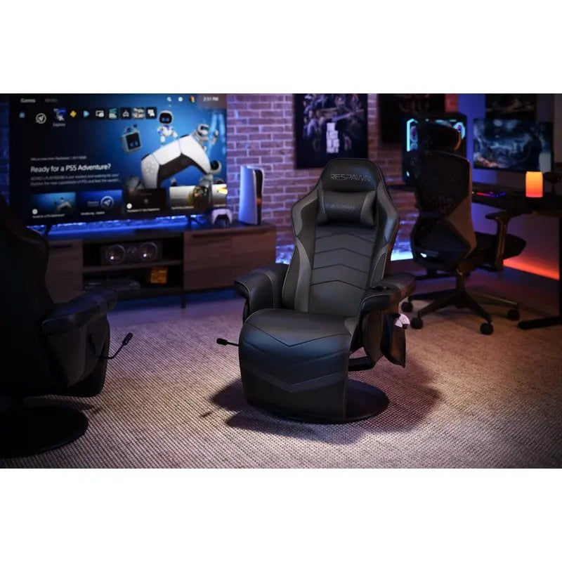 Fauteuil inclinable de jeu RESPAWN 900 - Fauteuil de jeu inclinable avec repose-pieds, Fauteuil inclinable de jeu